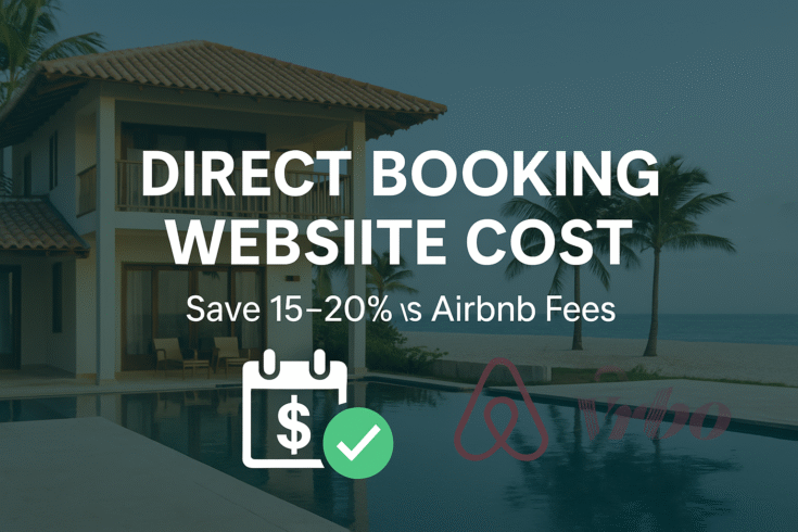 vacation rental website cost